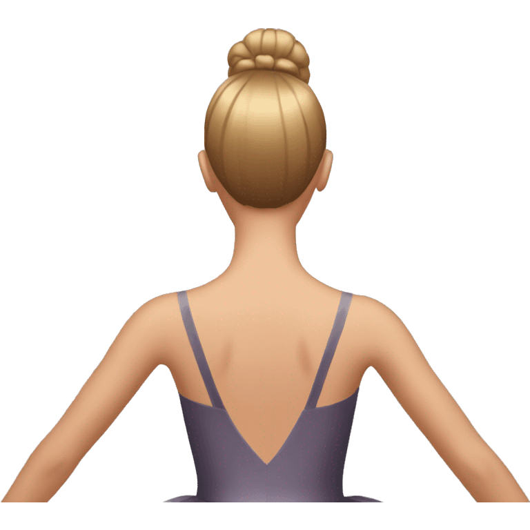 A ballerina from the back emoji