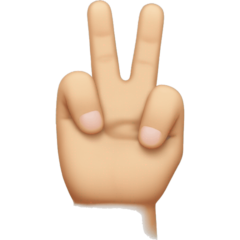 Hand with thumb sticking out between index and middle finger emoji