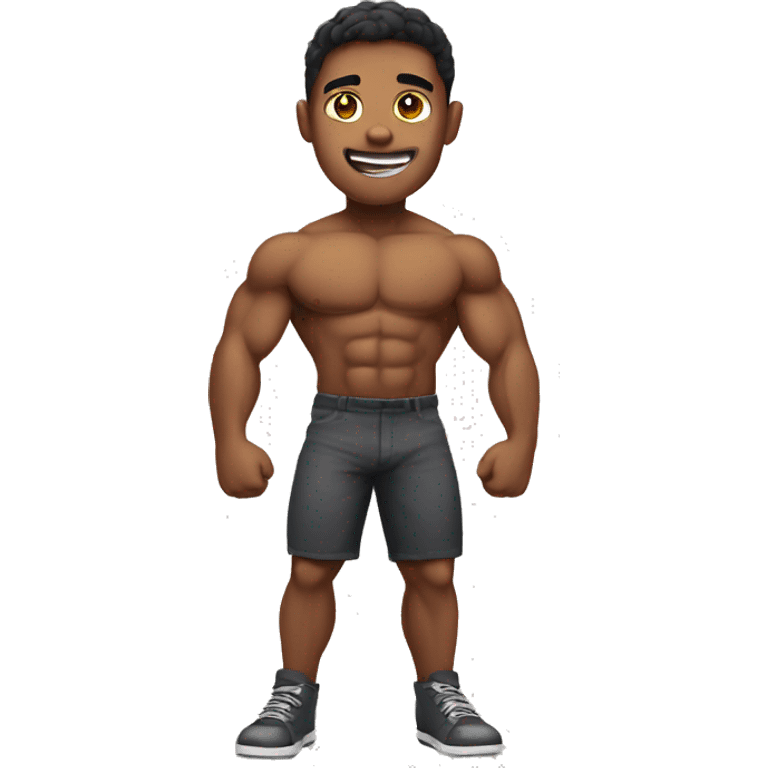 A muscular  boy emoji