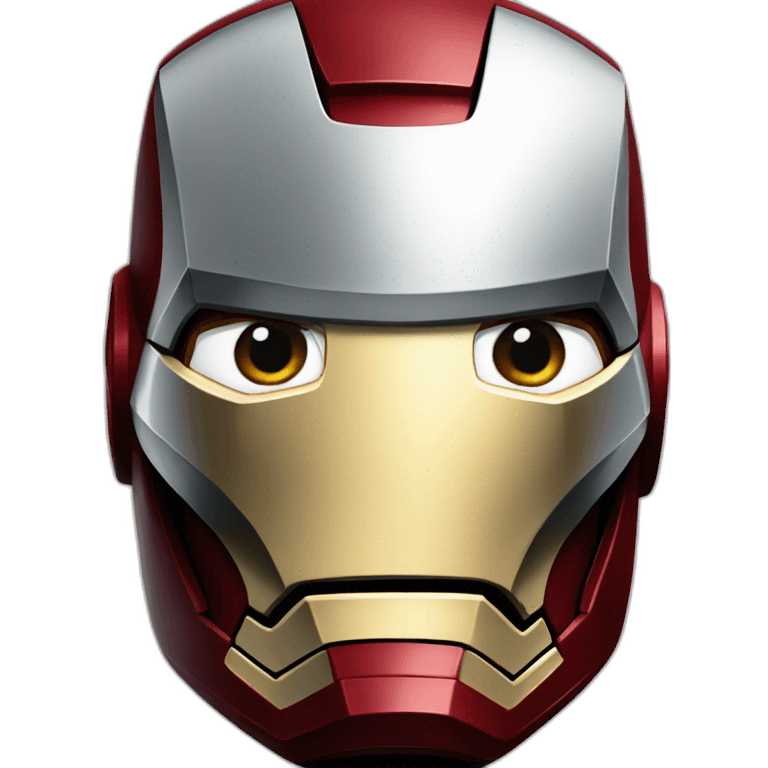 close up of iron man emoji