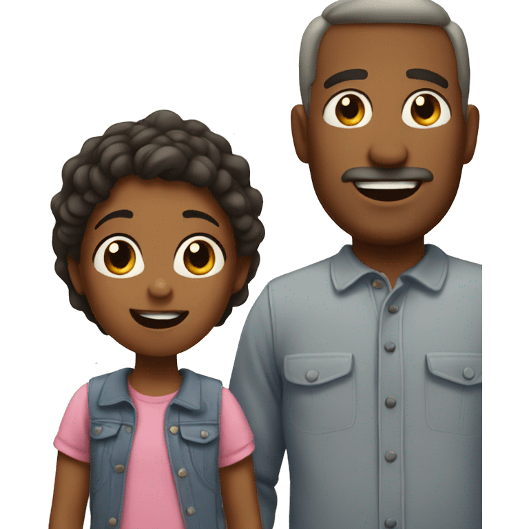 Dad shout to daughter  emoji