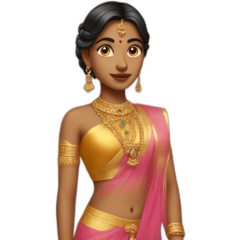 Rich Indian girl emoji