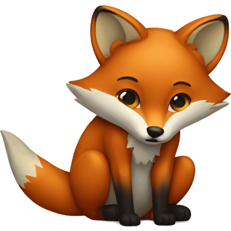 fox eating emoji