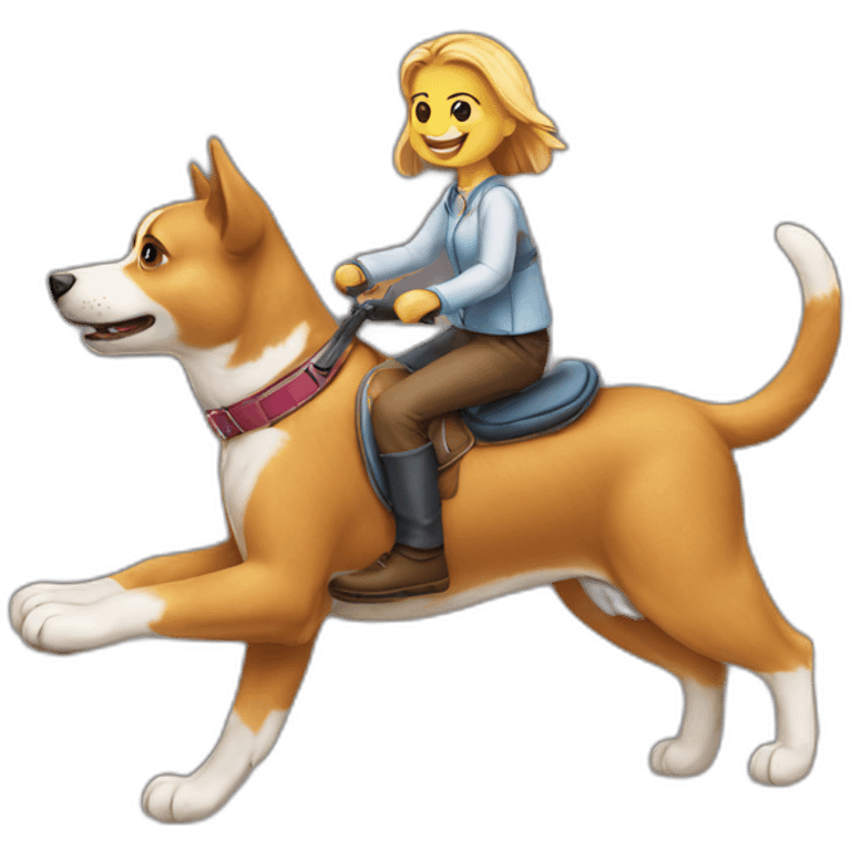 dog-riding-a-cat emoji