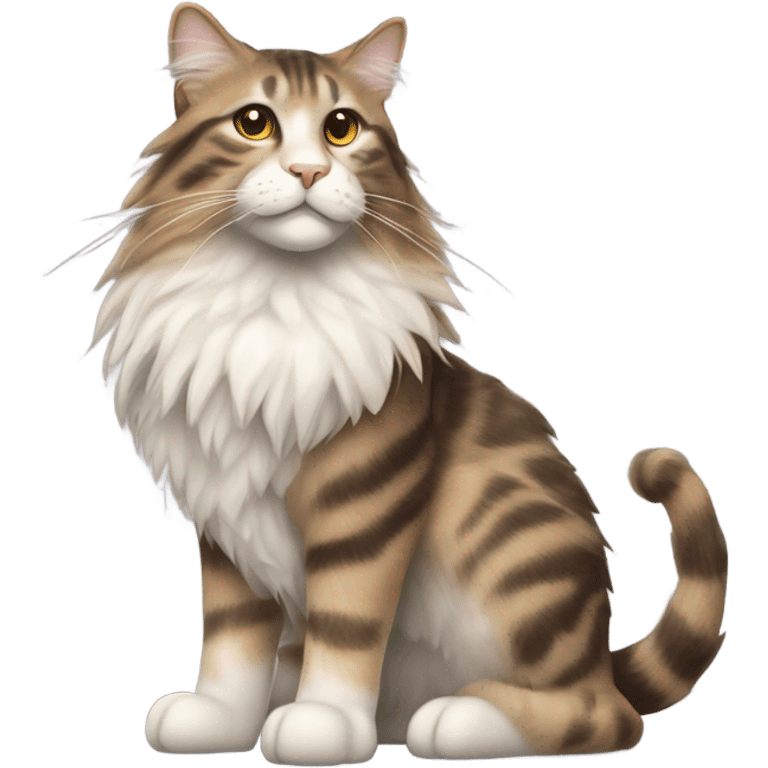 Norwegian forest cat emoji