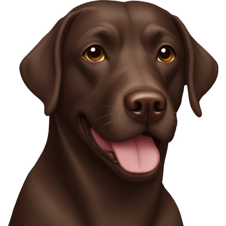 chocolate labrador in ninja mask  emoji