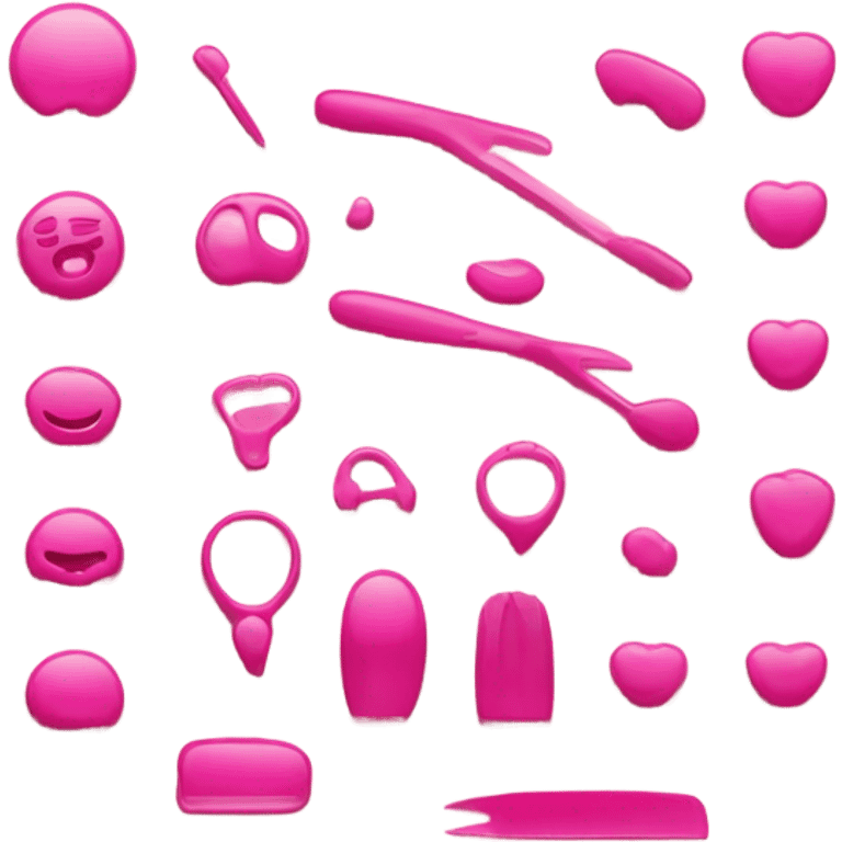 emoji de un cortacuticula rosado manicura emoji