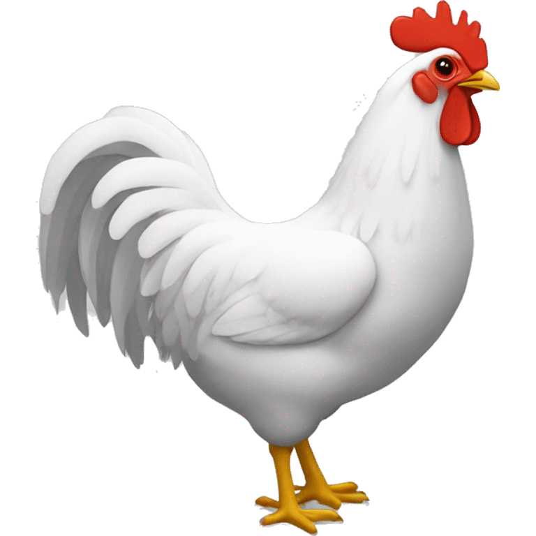 Un gallo con capa emoji