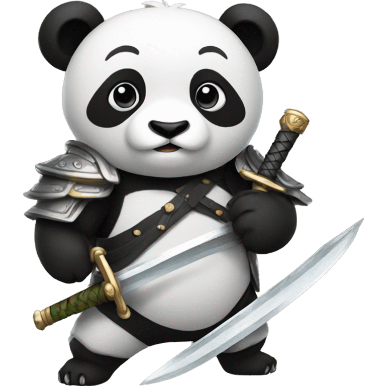 panda with sword emoji