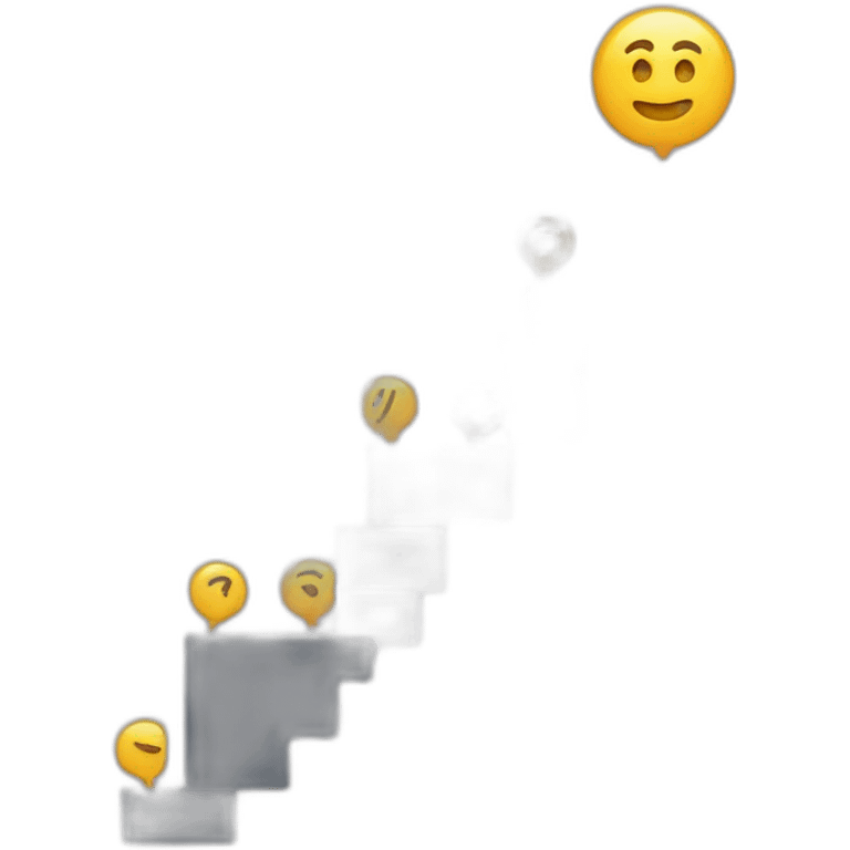 Line going up and down  emoji