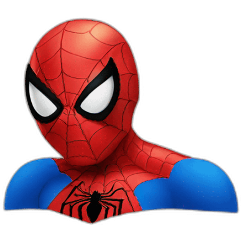 Spiderman winking emoji