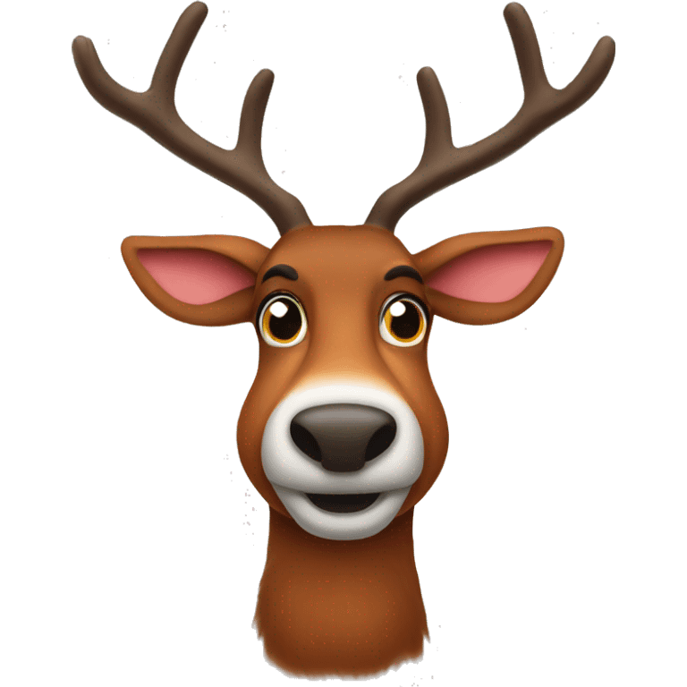 Rudolf the red nose reindeer  emoji