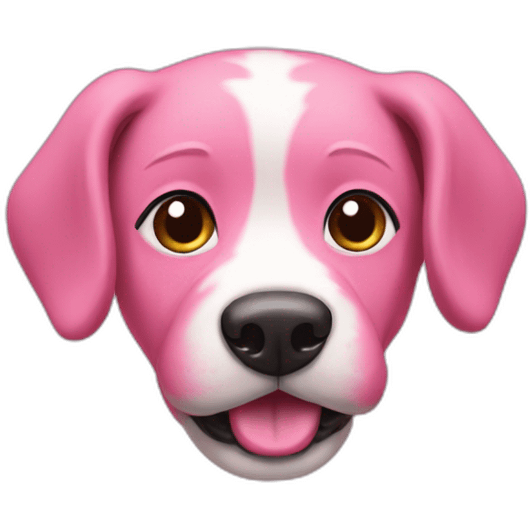 Pink dog gif emoji