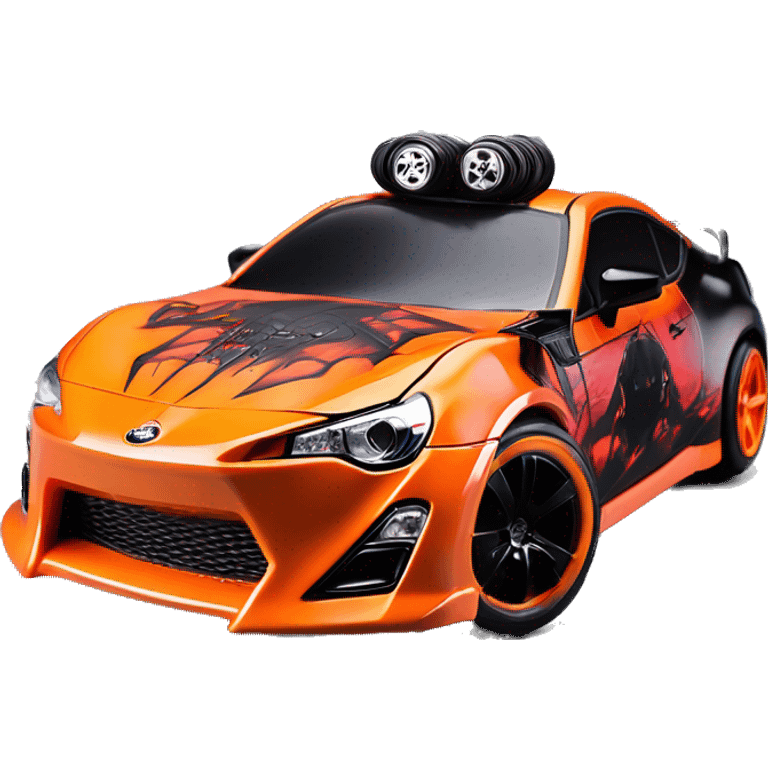    Hot wheels Darth Vader themed Scion FR-S scary Halloween monster rc car emoji