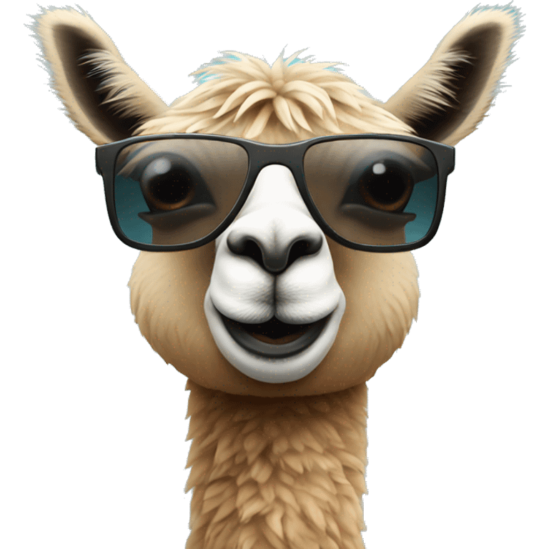 Lama with sunglasses  emoji