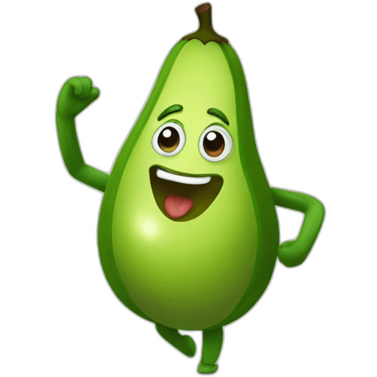 dancing avocado emoji