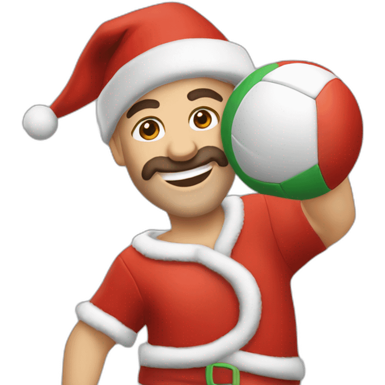 Volley babbo natale emoji