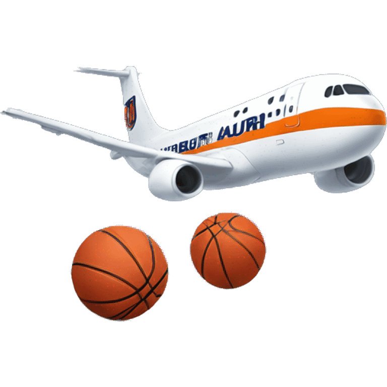 Auburn basketball on plane emoji