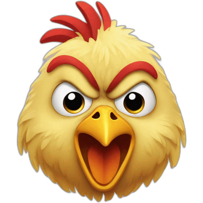 Angry chicken emoji