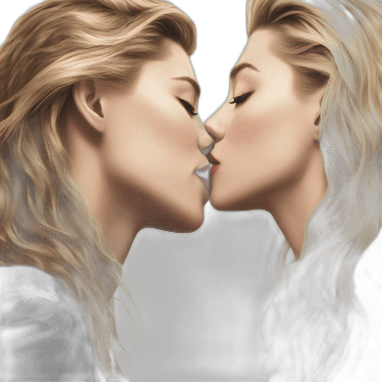 katheryn winnick amber heard kissing each other long haired version emoji