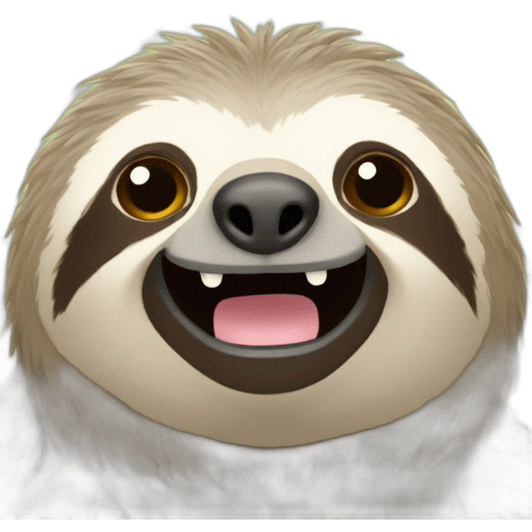 Sloth open email emoji