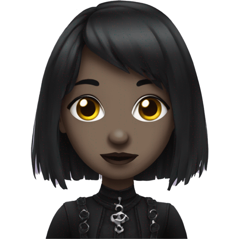 Goth girl emoji