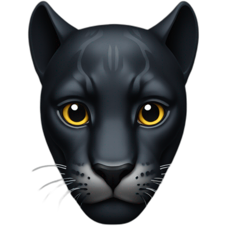 black panther head emoji