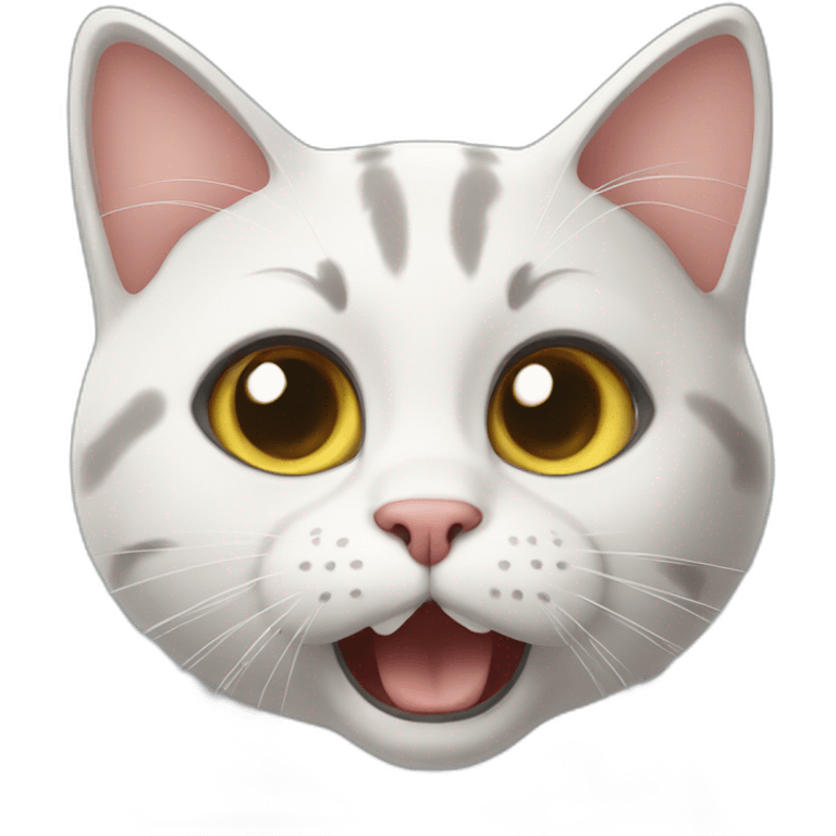 A shocked cat emoji