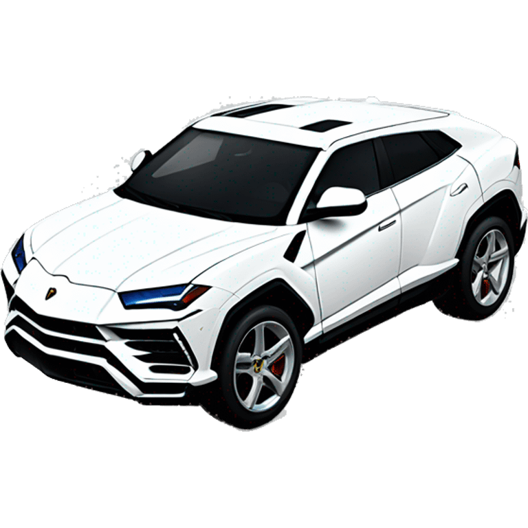 White lambo urus emoji