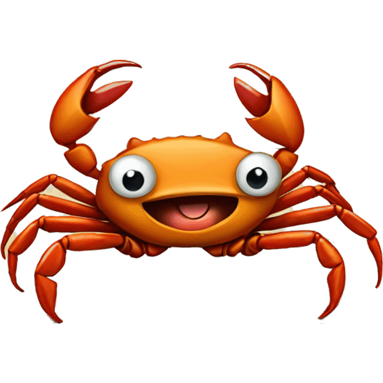 a crab on a book emoji