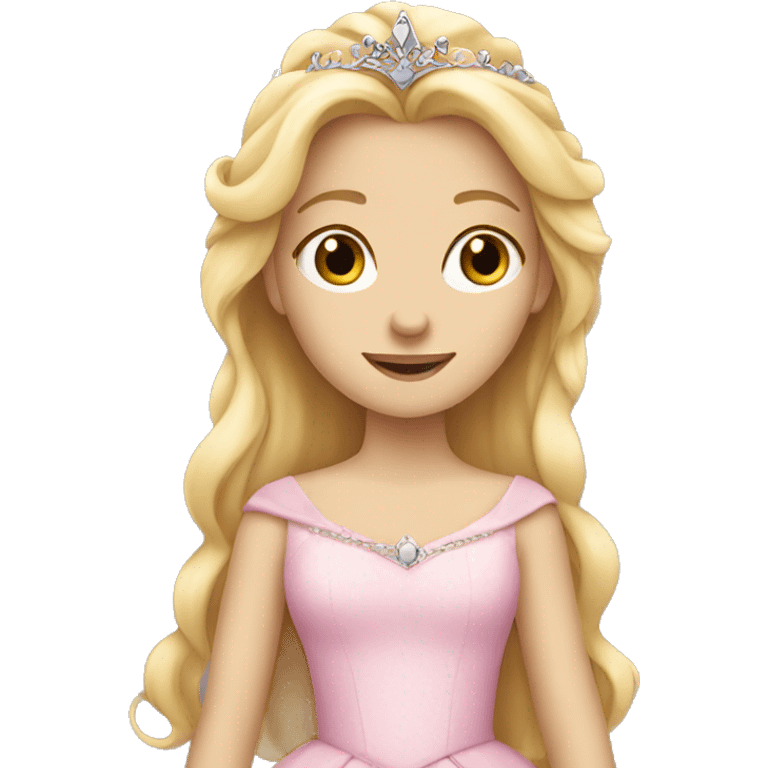 Blonde girl as a princess emoji