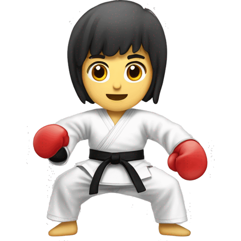 Crear un  emoj donde la imagen seaun dobook de taekwondo itf emoji