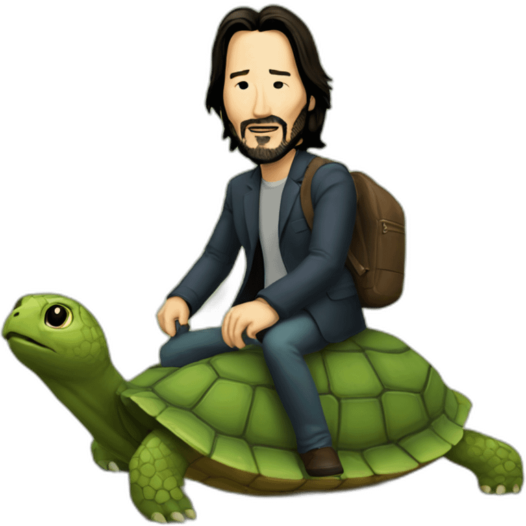 keanu-reeves-riding-turtle emoji