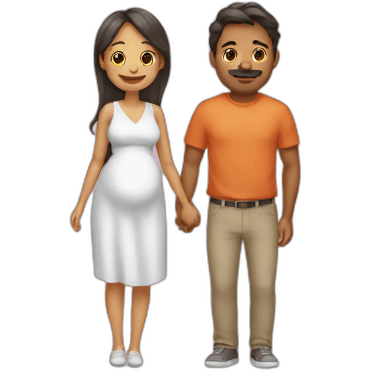 pareja embarazada  emoji