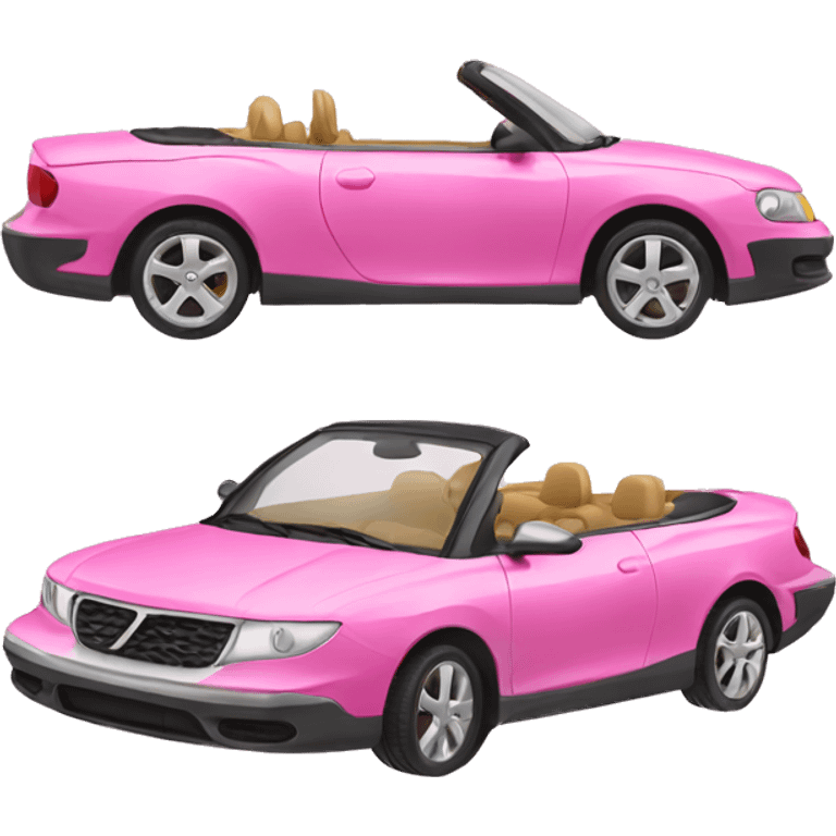 Pink convertible emoji