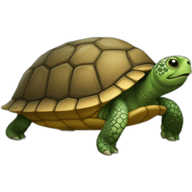 Une tortue dans un lit emoji