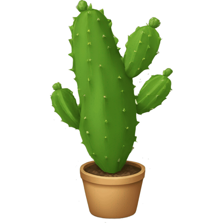 single round Nopal without pot emoji