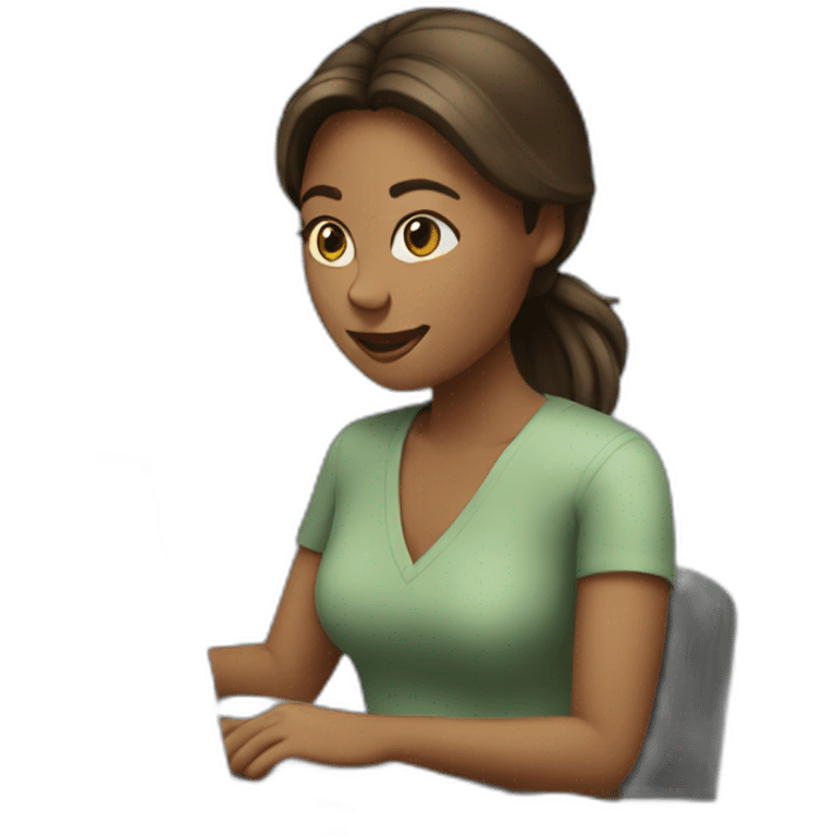 woman working laptop emoji