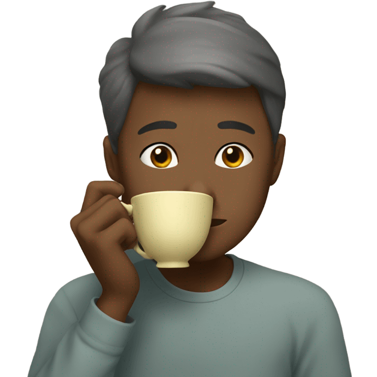 Siping a tea just watching  emoji