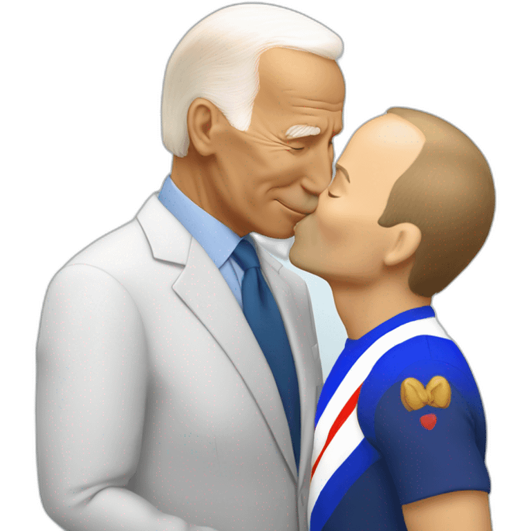 biden kissing putin emoji