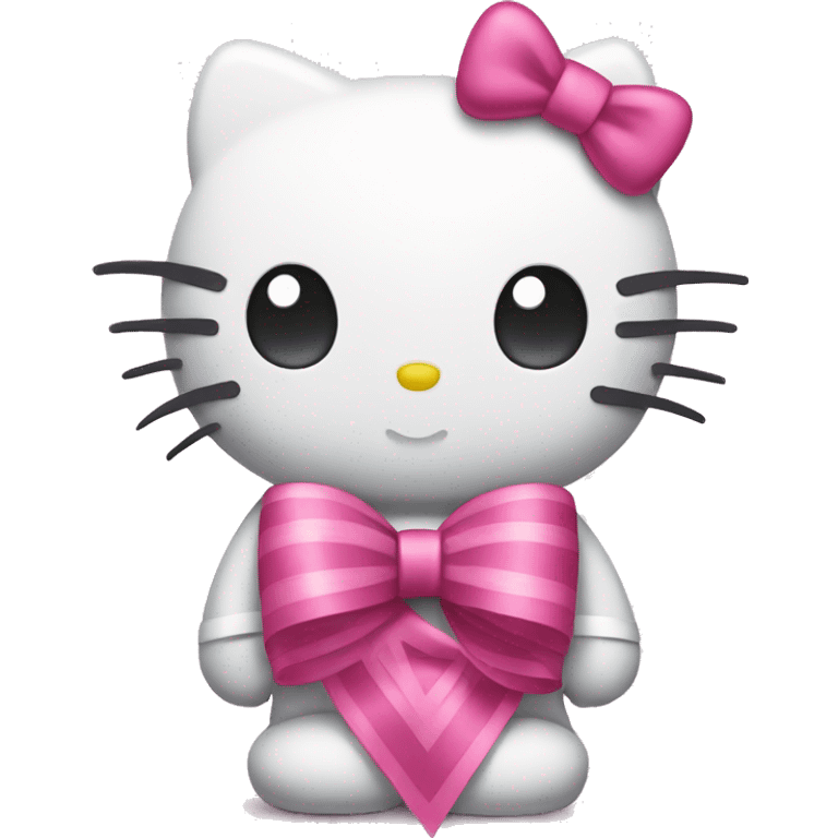 hellokitty with ribbon emoji