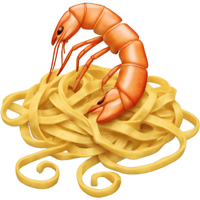 prawn linguine  emoji