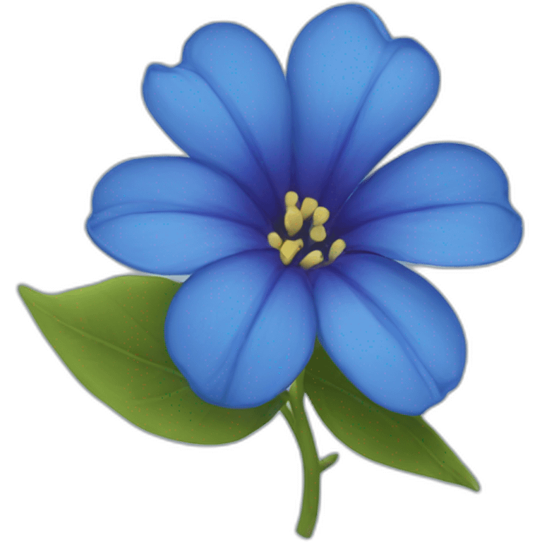 Bluelotusflower emoji