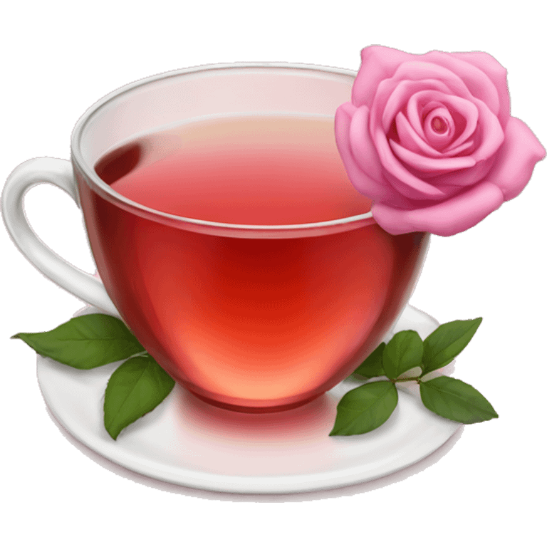 A Rose tea  emoji