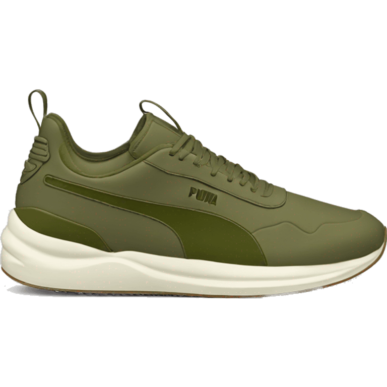 softfoam+ olive green puma shoes emoji