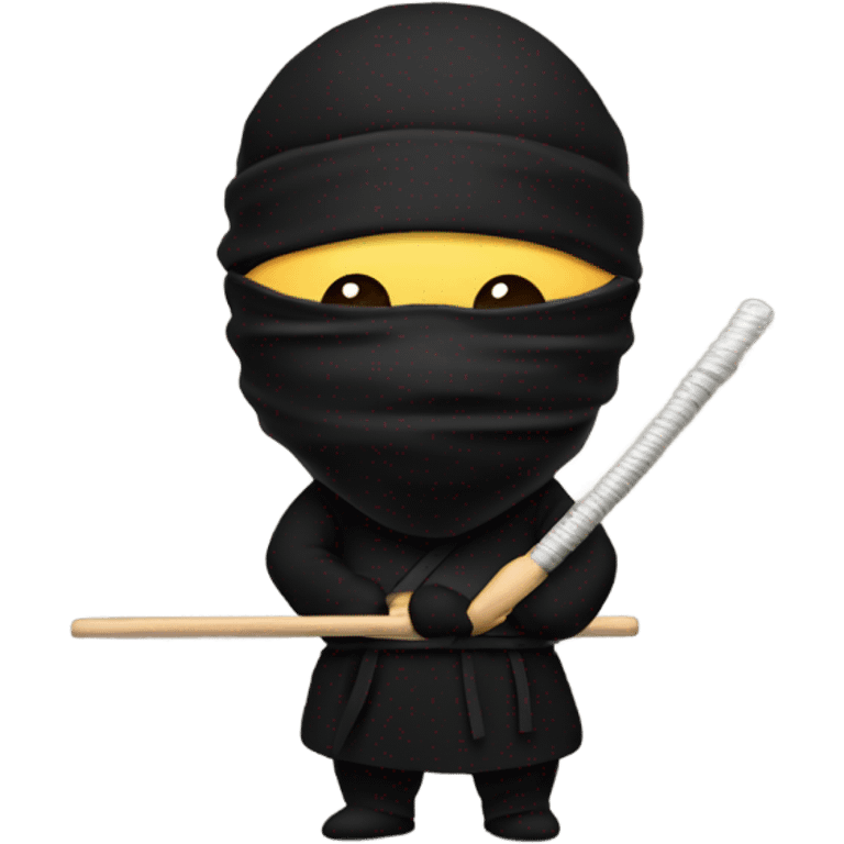 ninja with a crochet hook  emoji