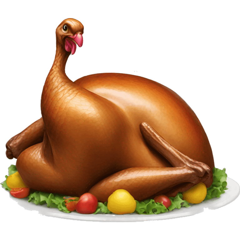 Eating turkey emoji