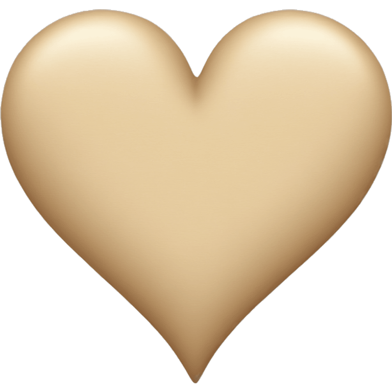 Beige heart emoji