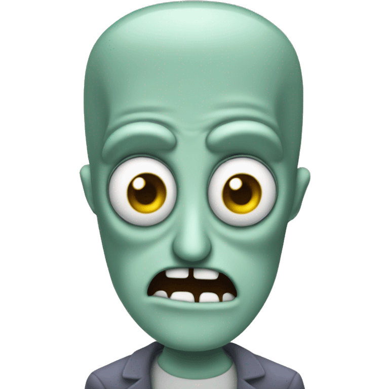 evil squidward emoji