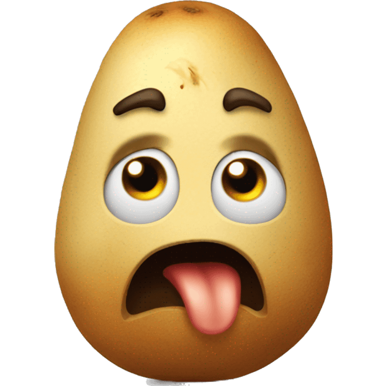 scared potatoe emoji